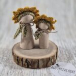 Zonnebloem kegelpoppetjes