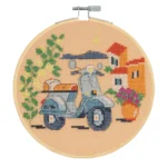 Blauwe Vespa