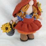 Gnoom, zonnebloem digitaal patroon